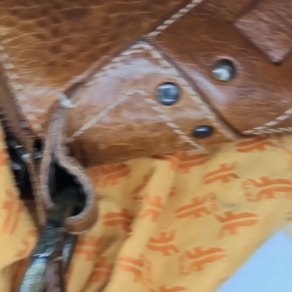 VTG FRYE Harness Hobo Saddle Purse – Brown Leather, Western Style, Italy